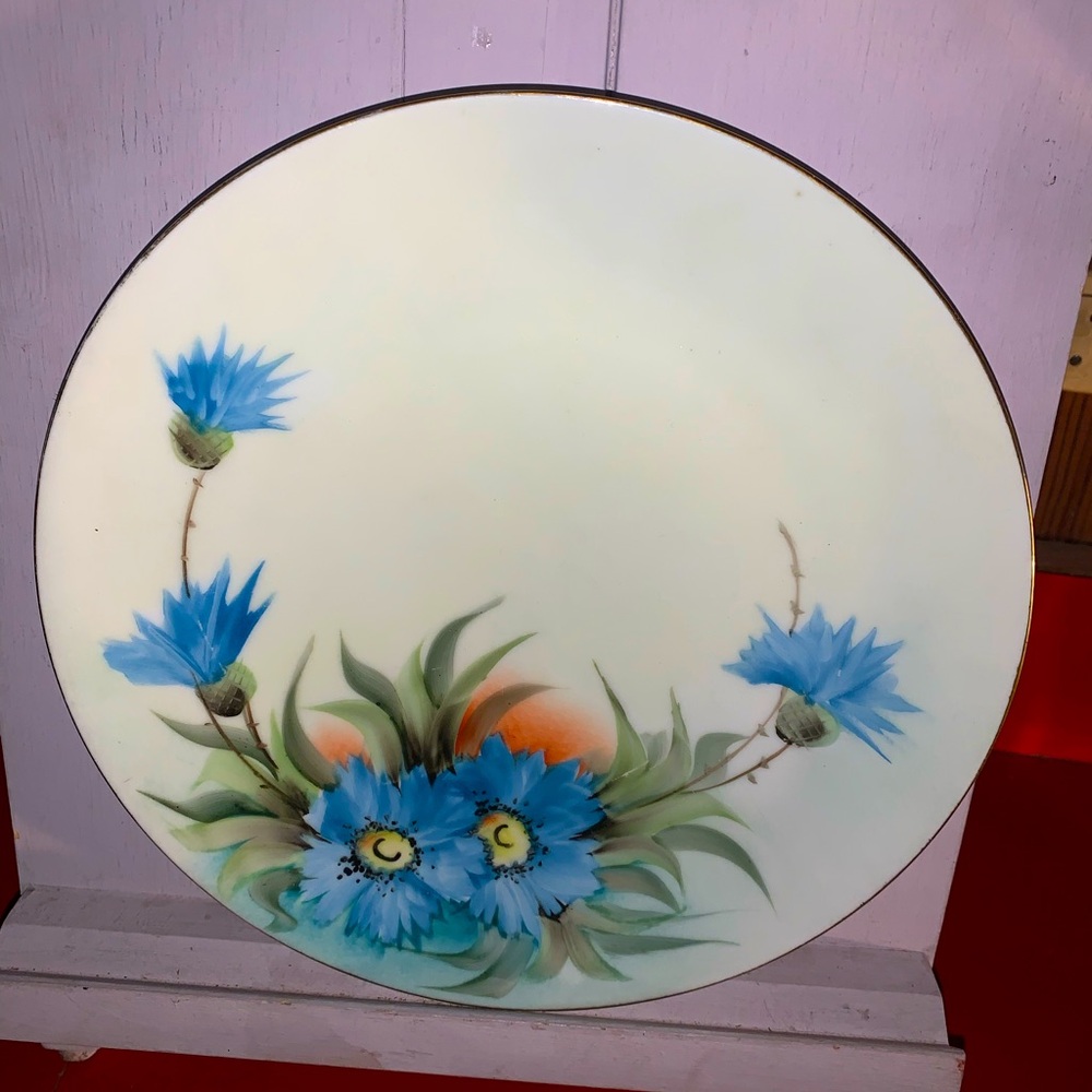 Thomas Sevres Bavaria Signed Hand Painted Porcelain Plate